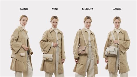 fendi bag mini baguette|Fendi baguette size chart.